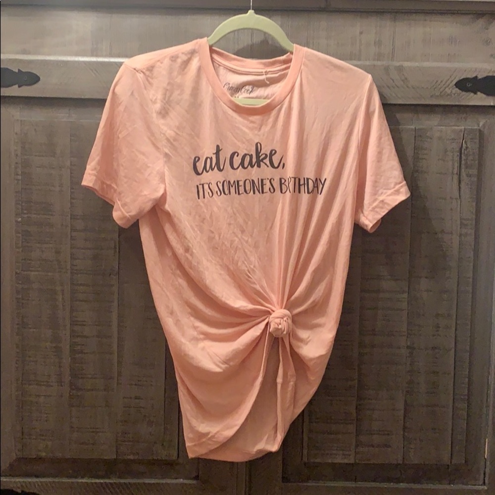 Pink graphic tee